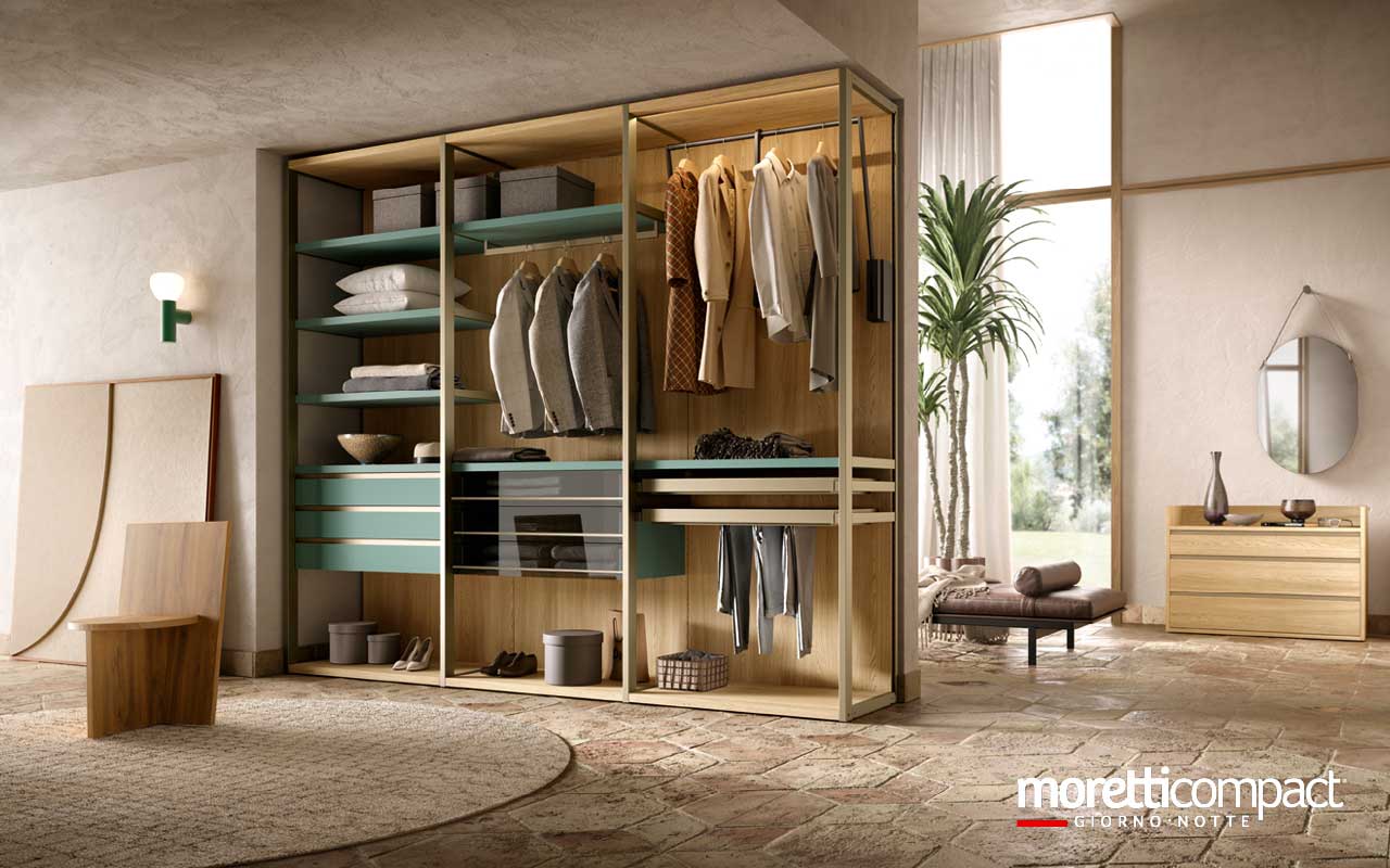 Cabina armadio Antares con isola