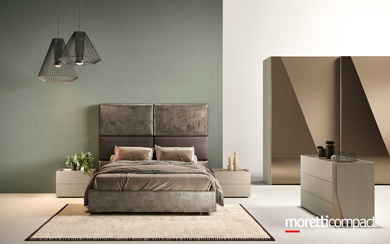 Camera Brezza con letto Puzzle e sommier Omega
