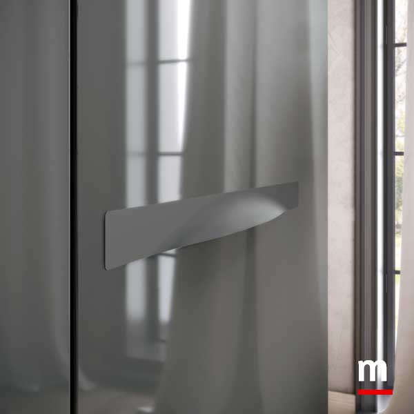 Maniglia Moon in finitura laccata opaco Ardesia