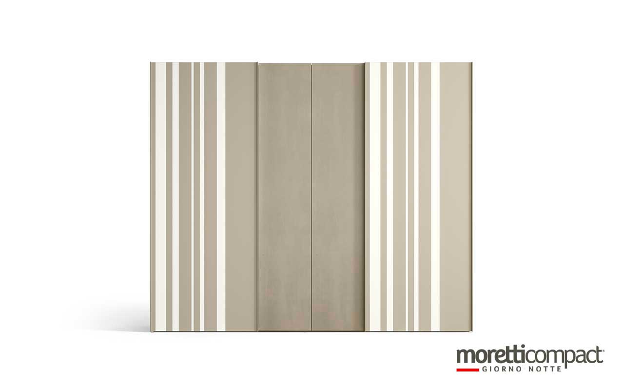 Armadio combinato, ante battenti Libeccio e scorrevoli Levante Strip Armadio combinato, ante battenti Libeccio e scorrevoli Levante Strip