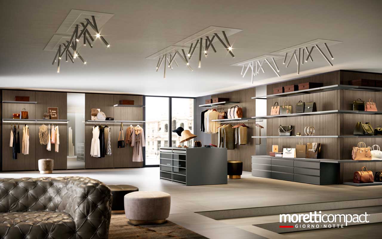 Cabina armadio Gemini in versione boutique