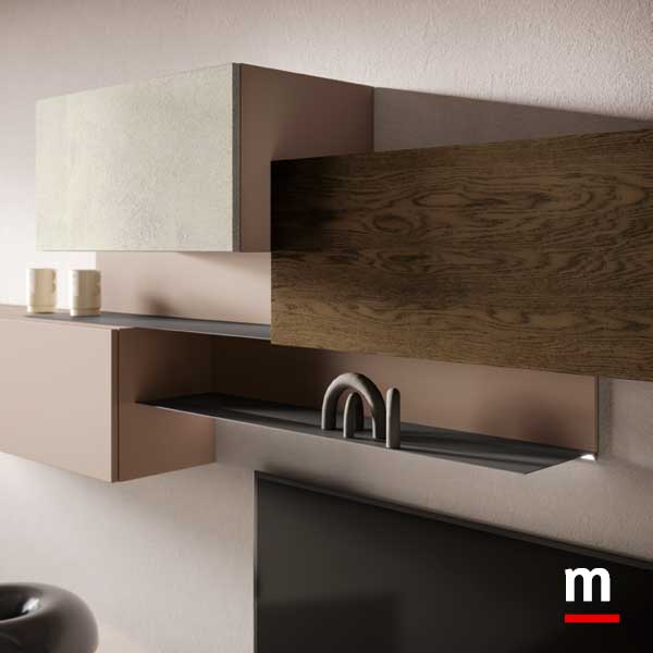 Mensola in metallo con Led