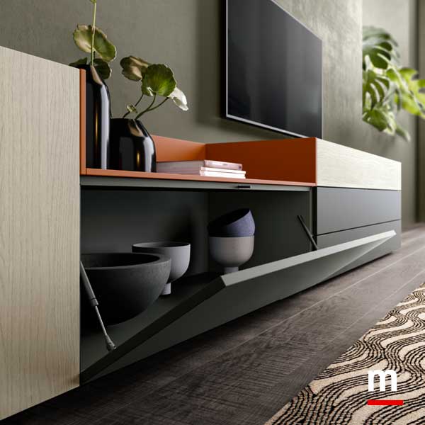 Base con anta a ribalta Base con anta a ribalta