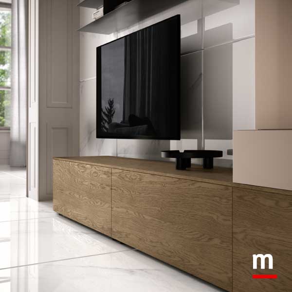 Base con top impiallacciato