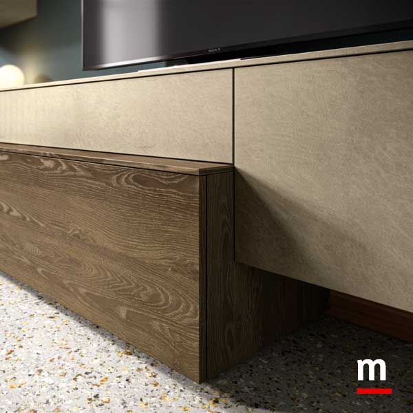 Base a terra impiallacciata