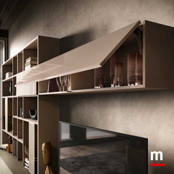 Pensile con apertura vasistas