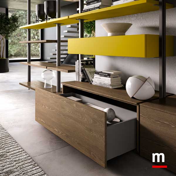 Base con cestone apribile