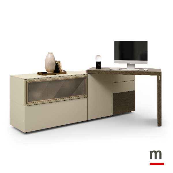 Scrittoio girevole in apertura Scrittoio girevole in apertura