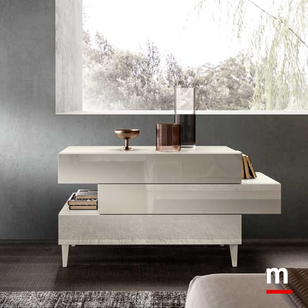 Comò Modula con elementi sfalsati Comò Modula con elementi sfalsati