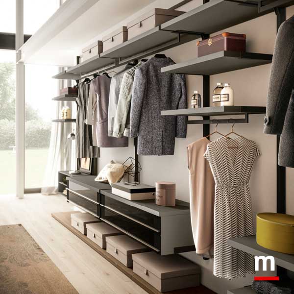 Cassettiere con frontali vetro