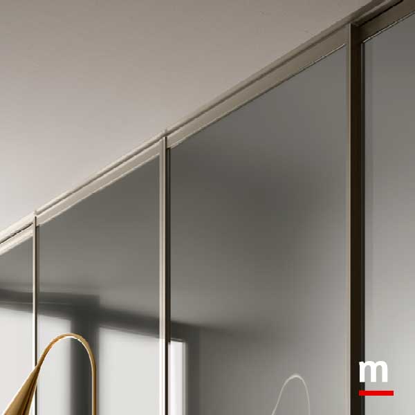 Binario incassato a soffitto