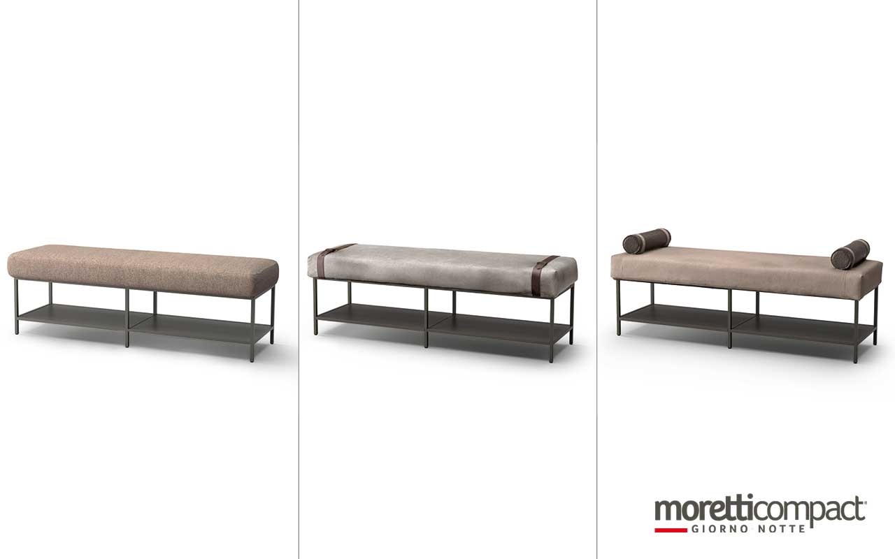 Panche con basamento alluminio