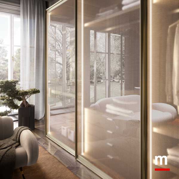 Ante scorrevoli Foehn con vetro garzato