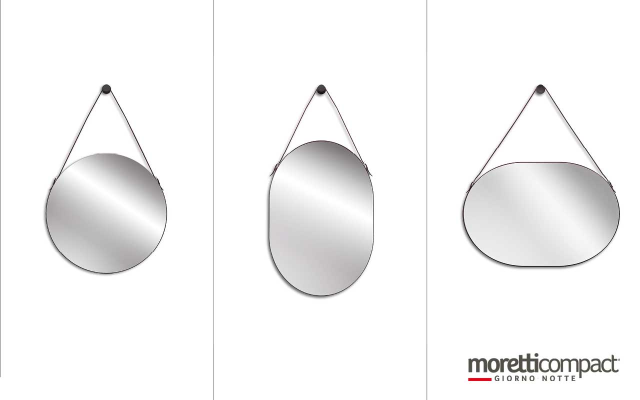 Specchiere con cinghie in ecopelle