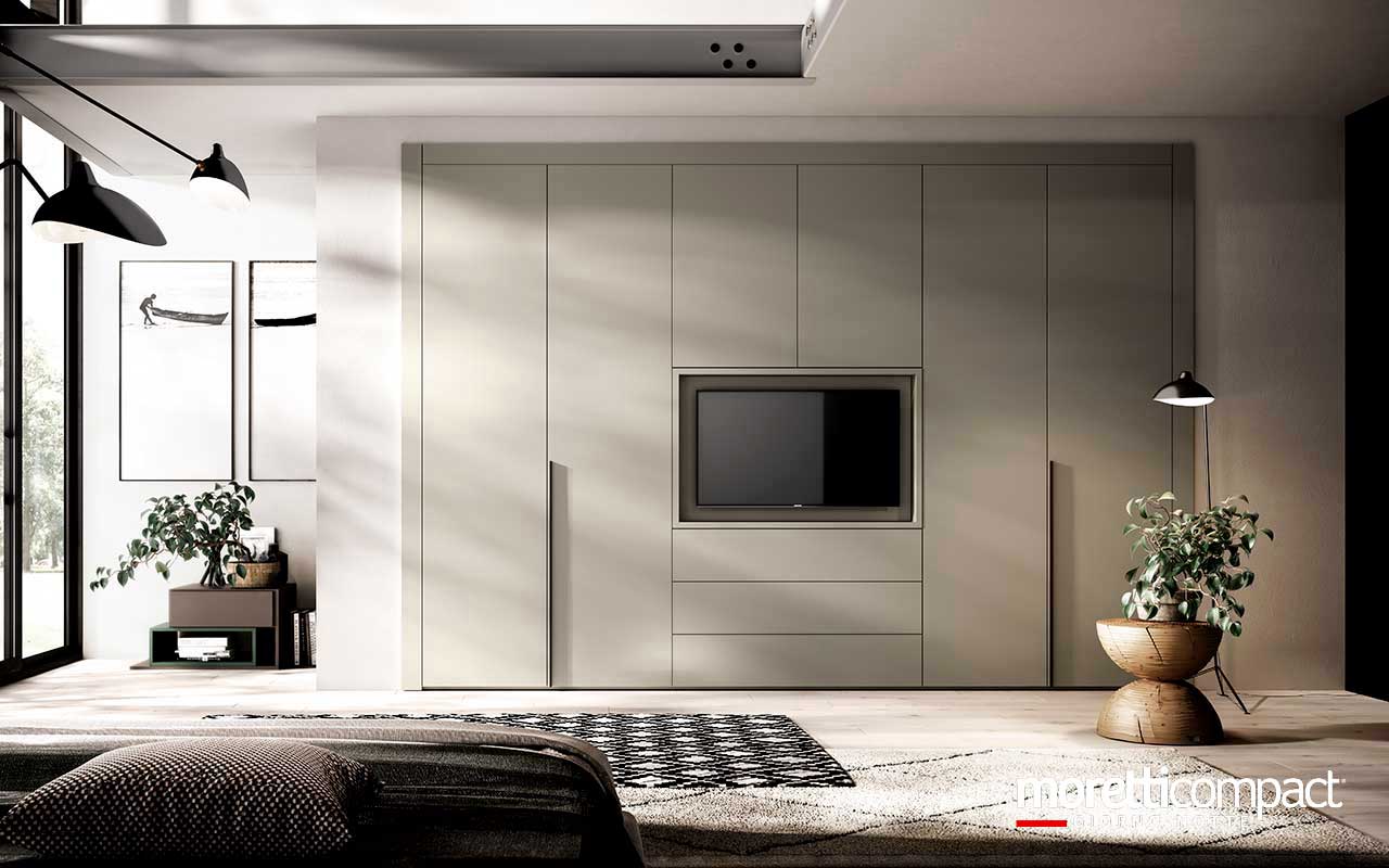 Armadio in nicchia con ante battenti Libeccio