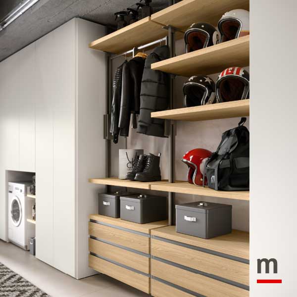 Abbinamento armadio battente a Cabina Virgo