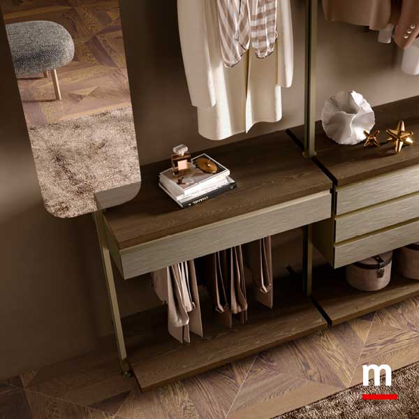 Cassetto porta pantaloni estraibile