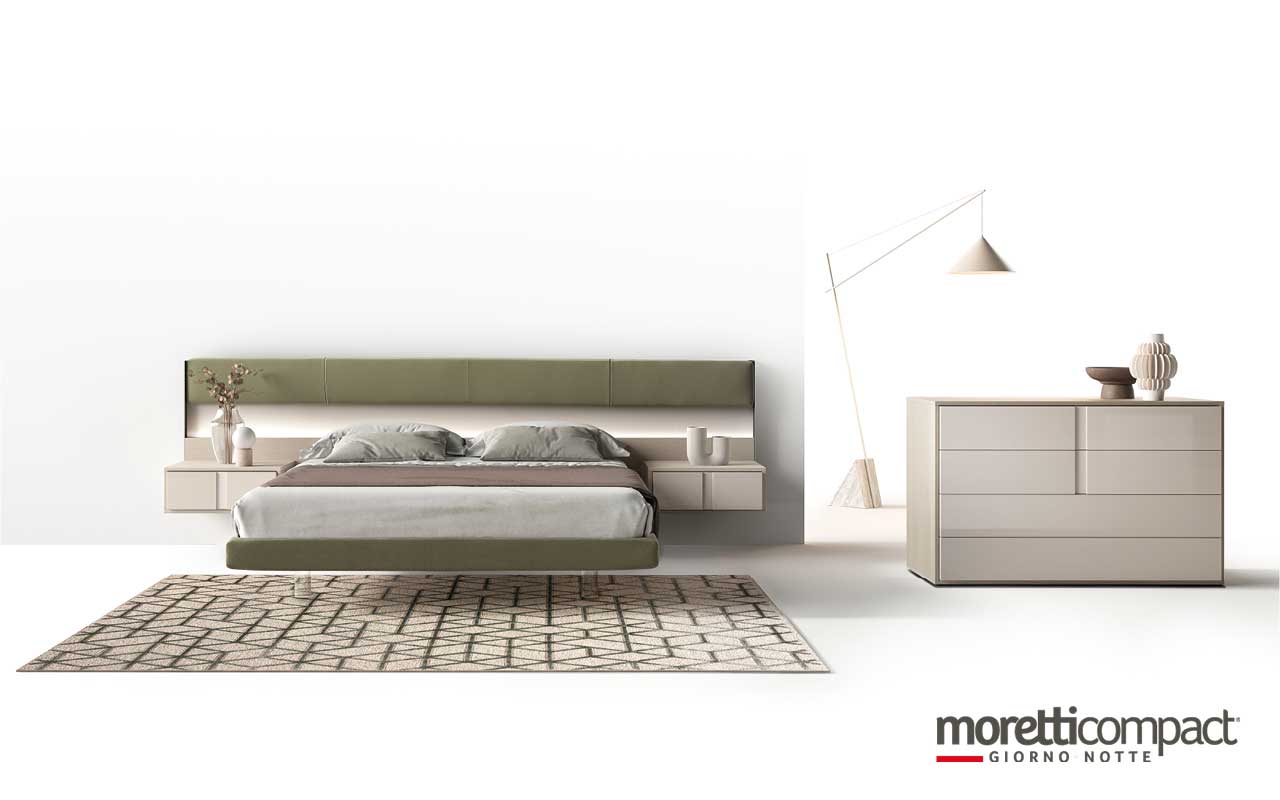 Camera Cube con letto Strip Panels. Camera Cube con letto Strip Panels.