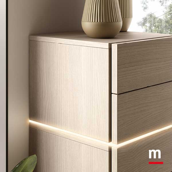 Led inseriti fra elementi  modula