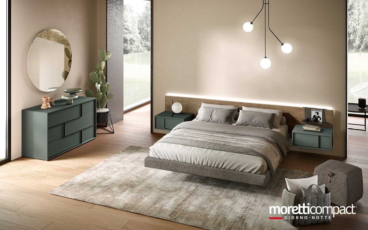 Camera Profile con letto Wall Panel